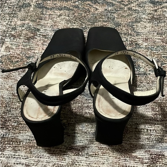 Vintage Martinez Valero Square toe Black heels - Picture 4 of 7